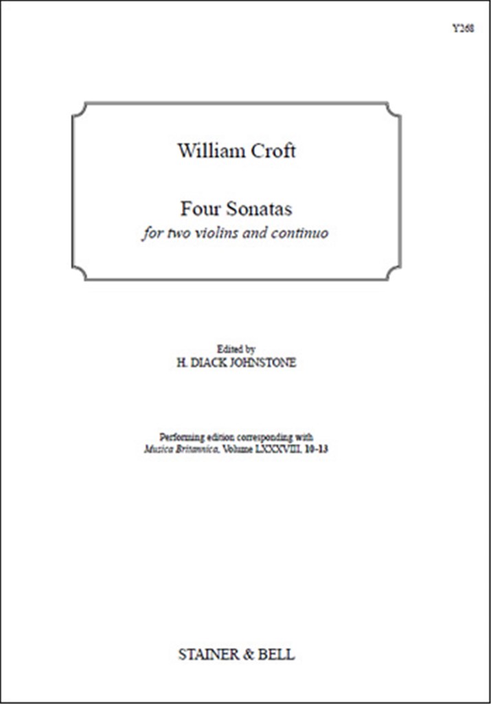 Four Sonatas For Two Violins and Continuo